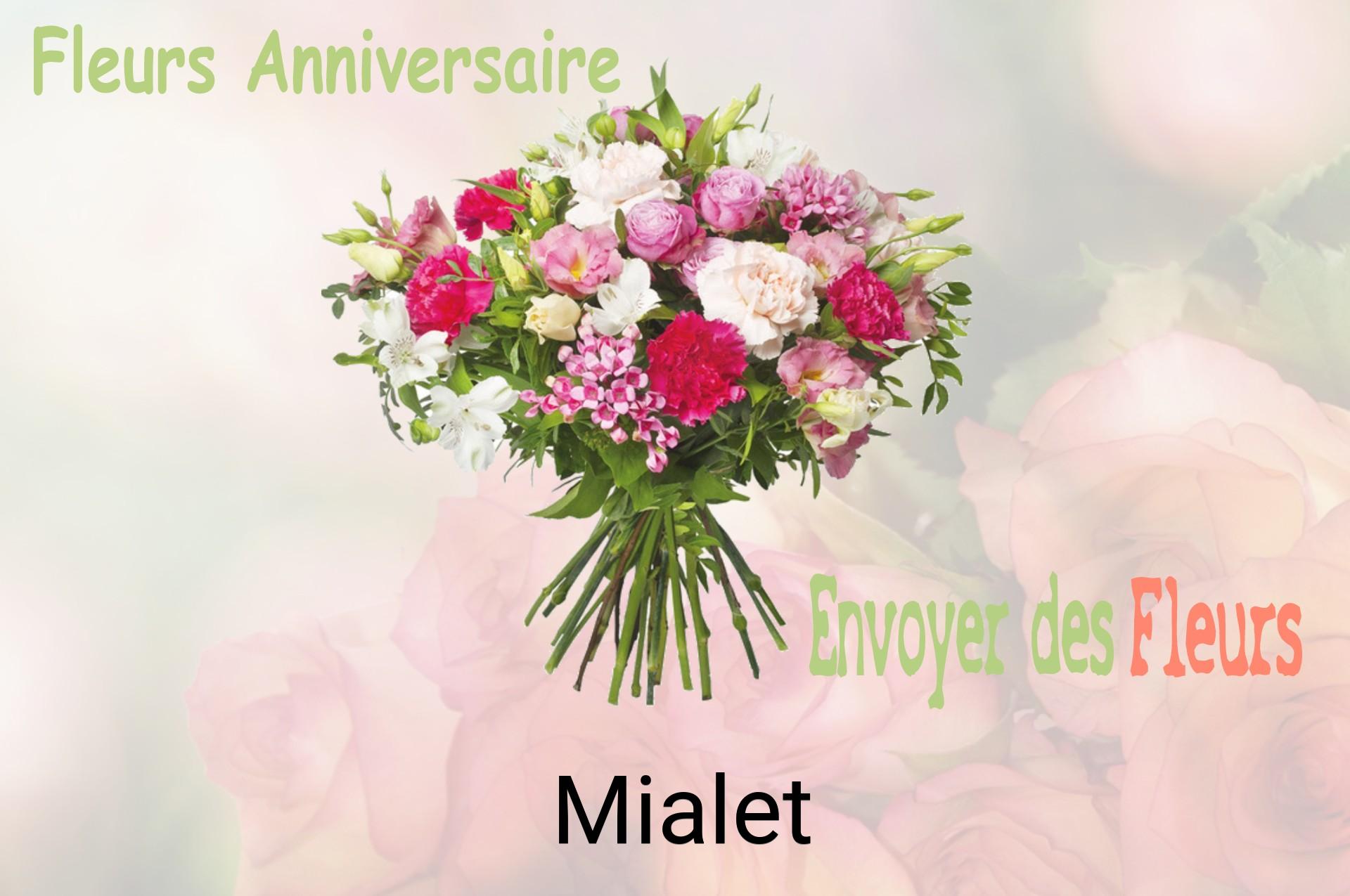 Bouquet de fleurs d’anniversaire livré à Mialet