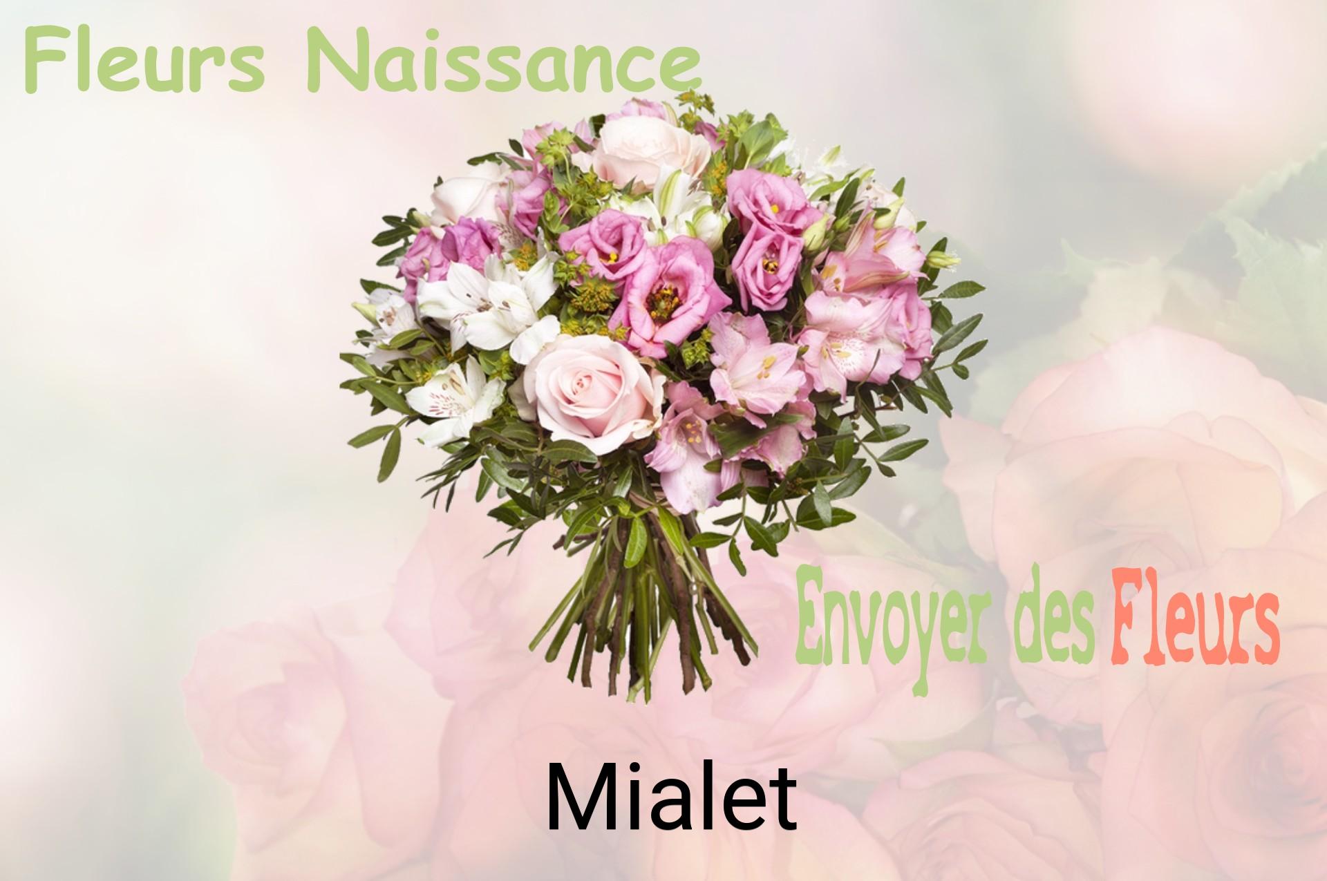 Bouquet de fleurs de naissance livré à Mialet
